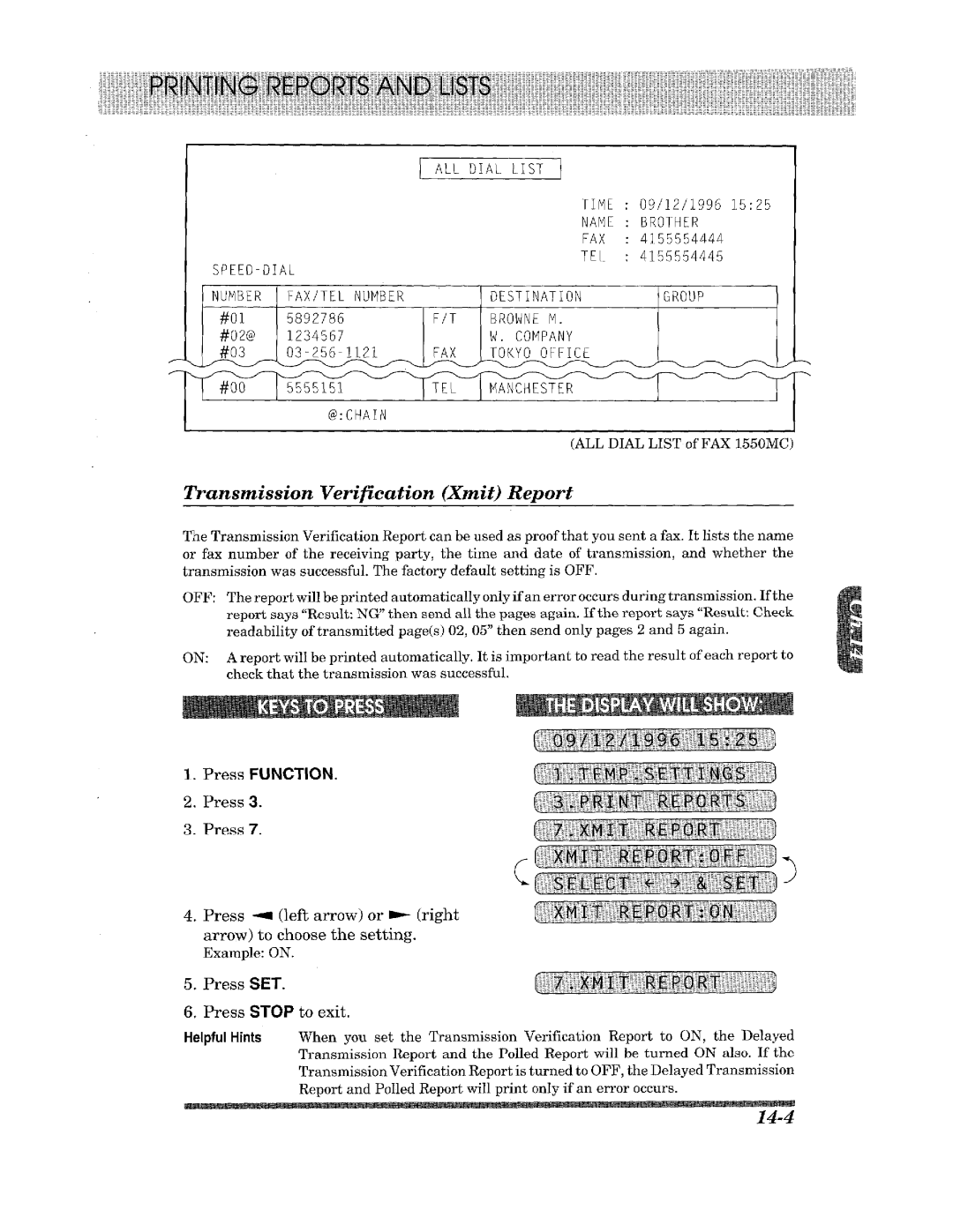 Brother 1450MC manual 