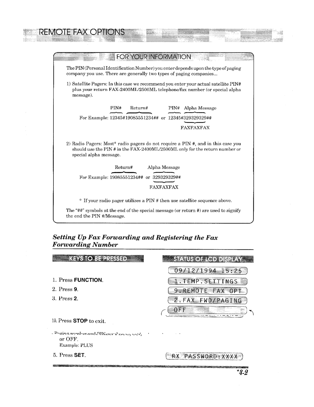 Brother 2400ML manual 