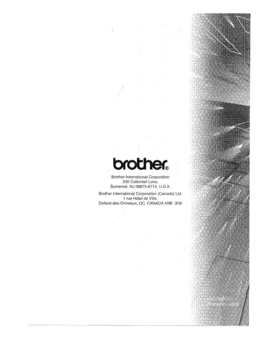 Brother 2400ML manual 