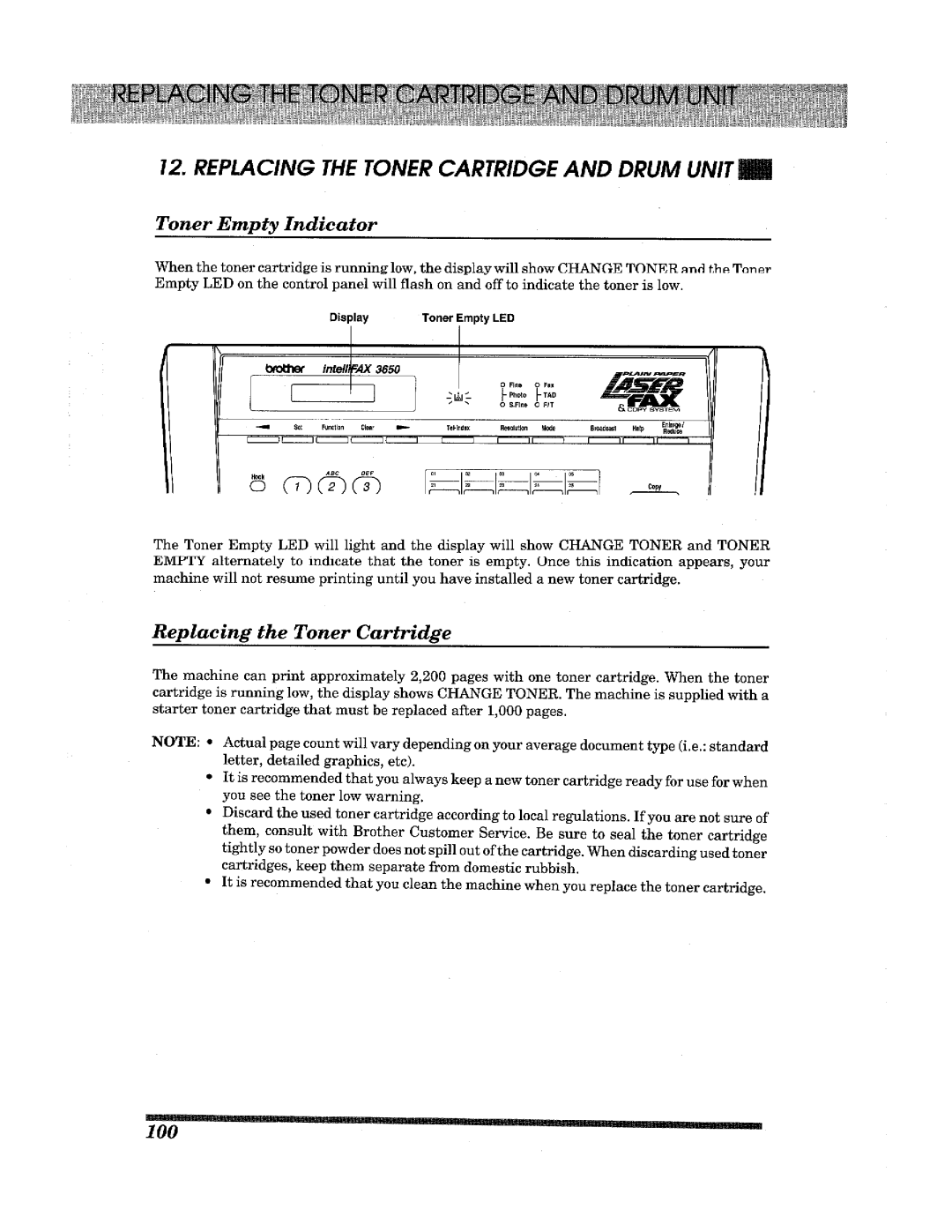 Brother 3650 manual 