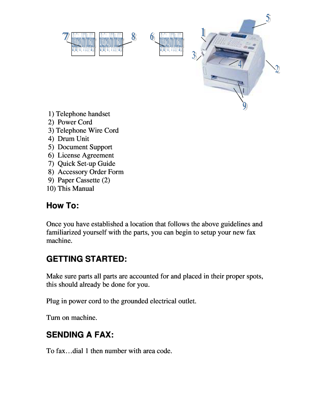 Brother 4100 manual How To, Getting Started, Sending A Fax 