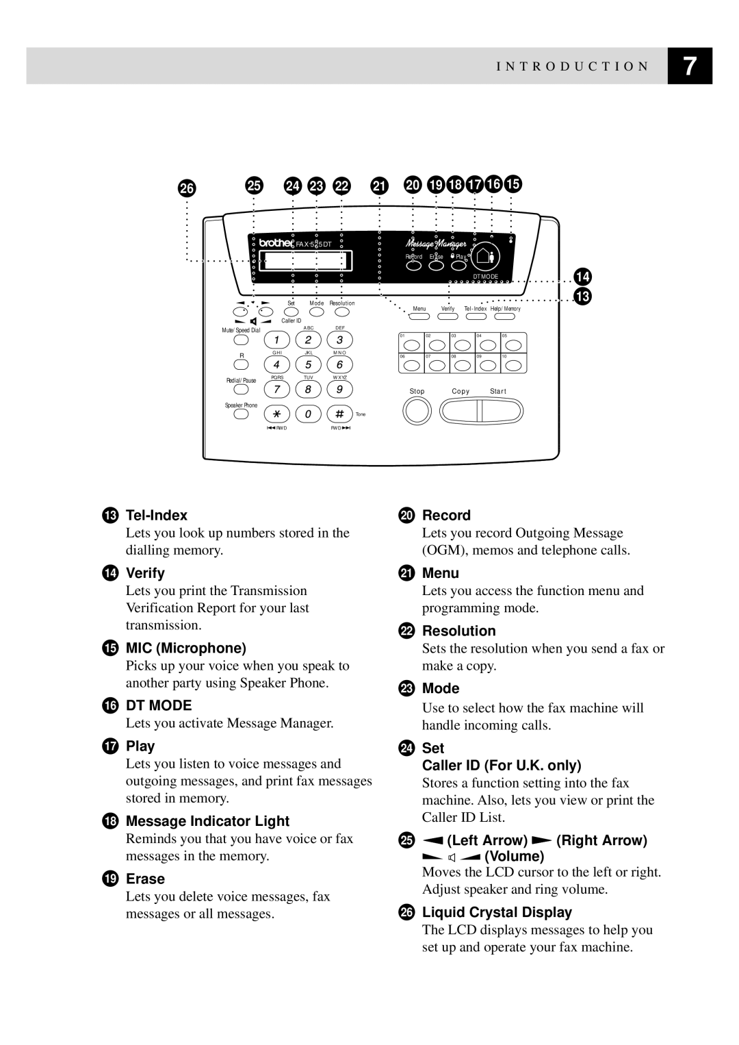 Brother 515 manual DT Mode 