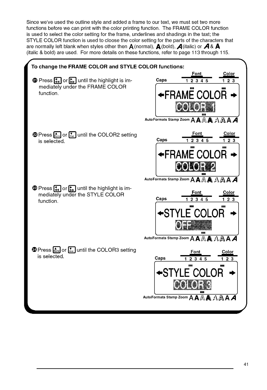 Brother P-touch 550, 530 manual 