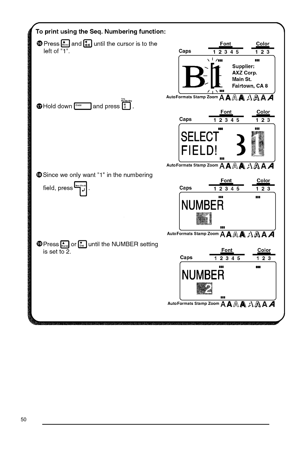 Brother 530, P-touch 550 manual 