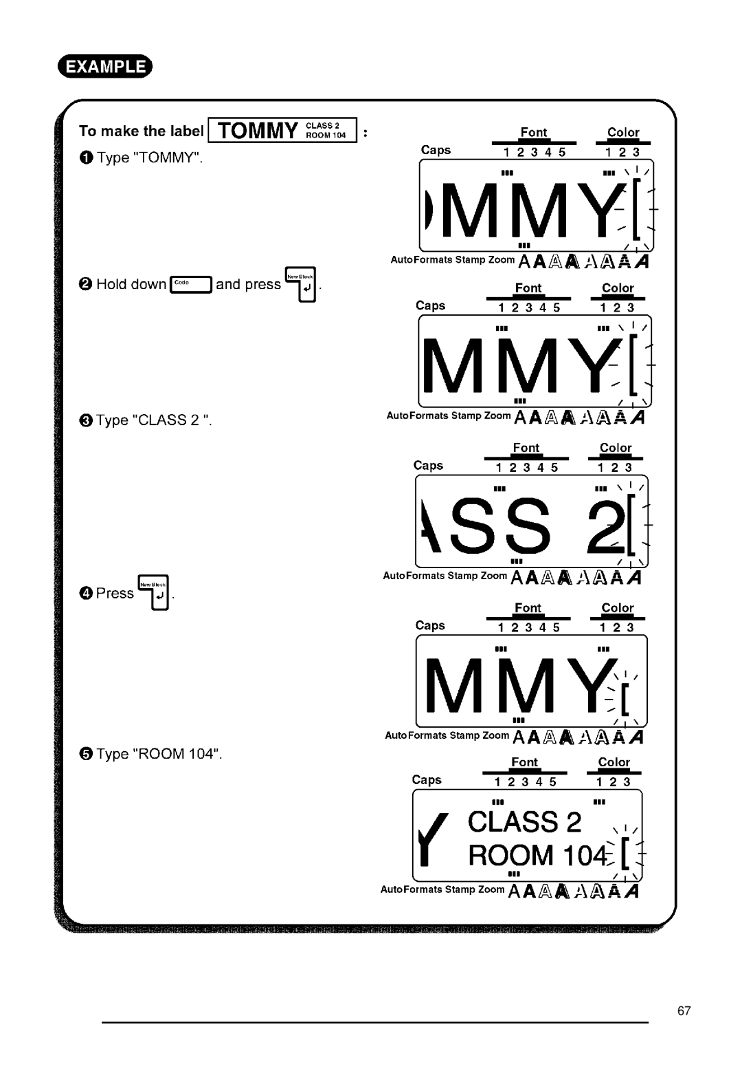 Brother P-touch 550, 530 manual 