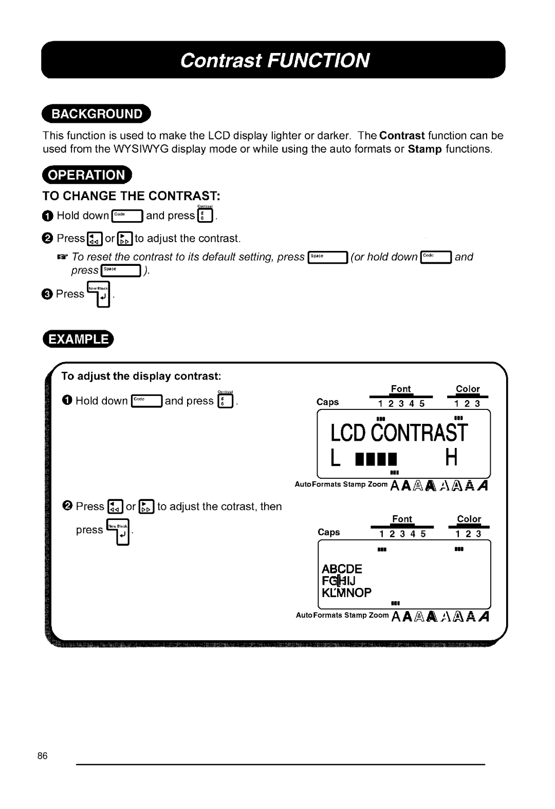 Brother 530, P-touch 550 manual 