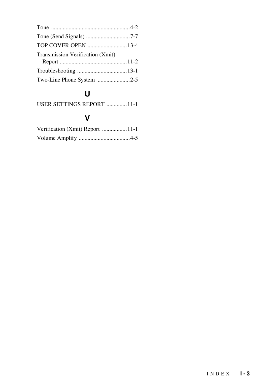 Brother 580MC, 660MC owner manual TOP Cover Open, User Settings Report 