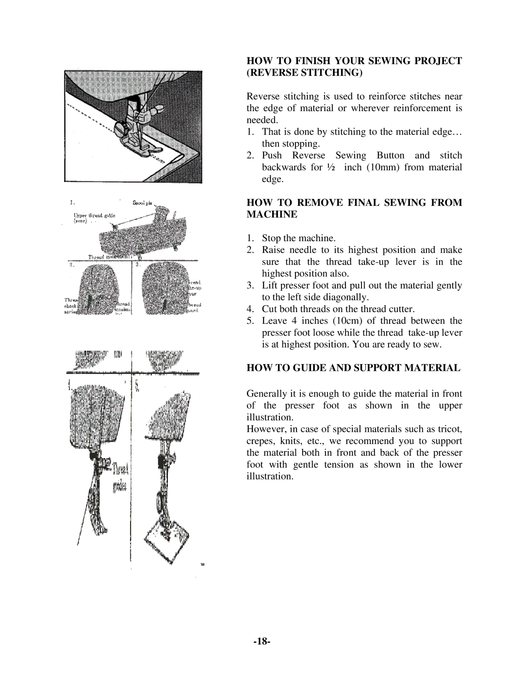 Brother 681B-UG manual HOW to Finish Your Sewing Project Reverse Stitching, HOW to Remove Final Sewing from Machine 