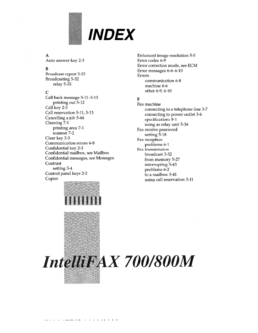 Brother 700/800M manual 