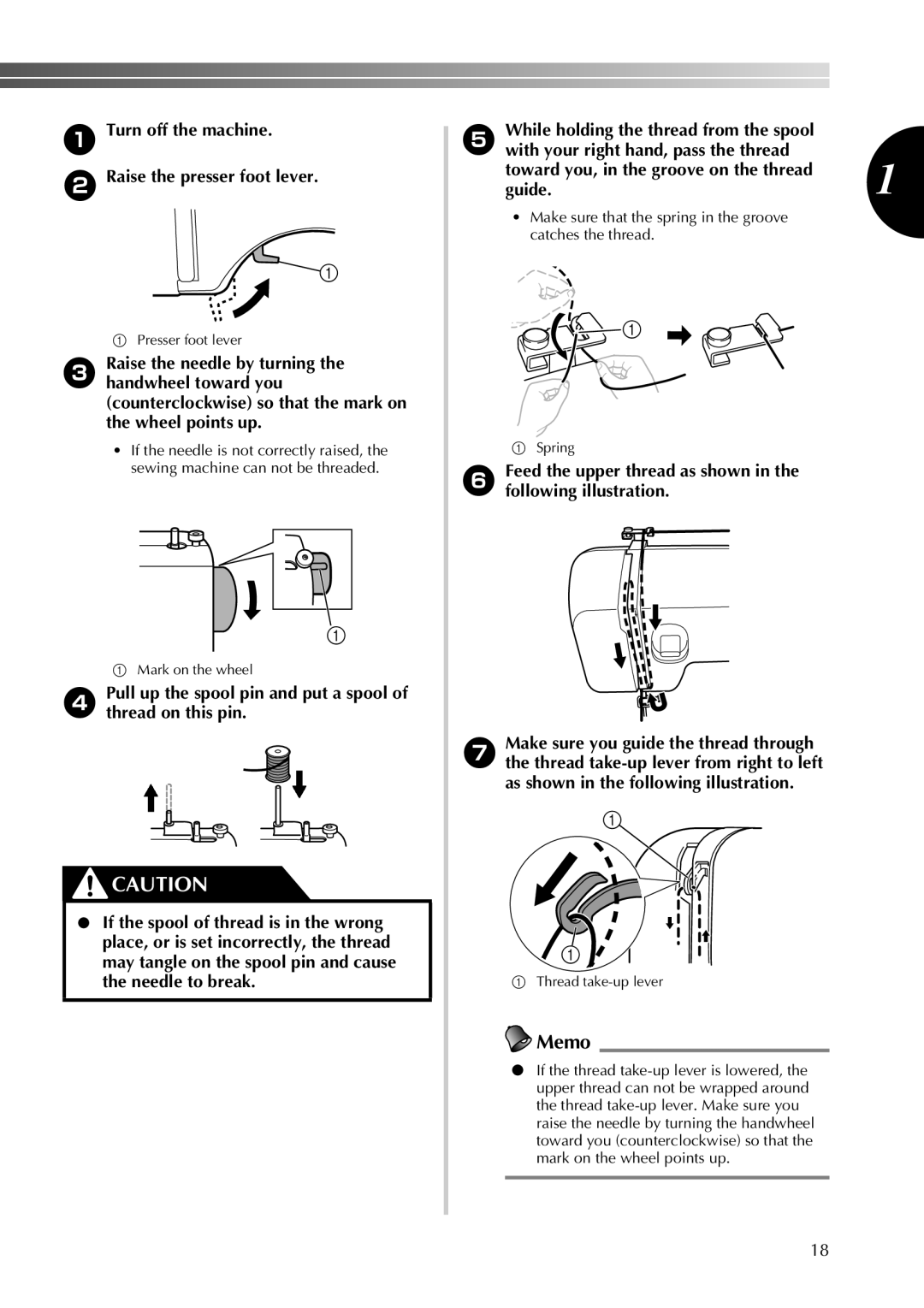 Brother 855-X06 operation manual Turn off the machine Raise the presser foot lever, Guide 