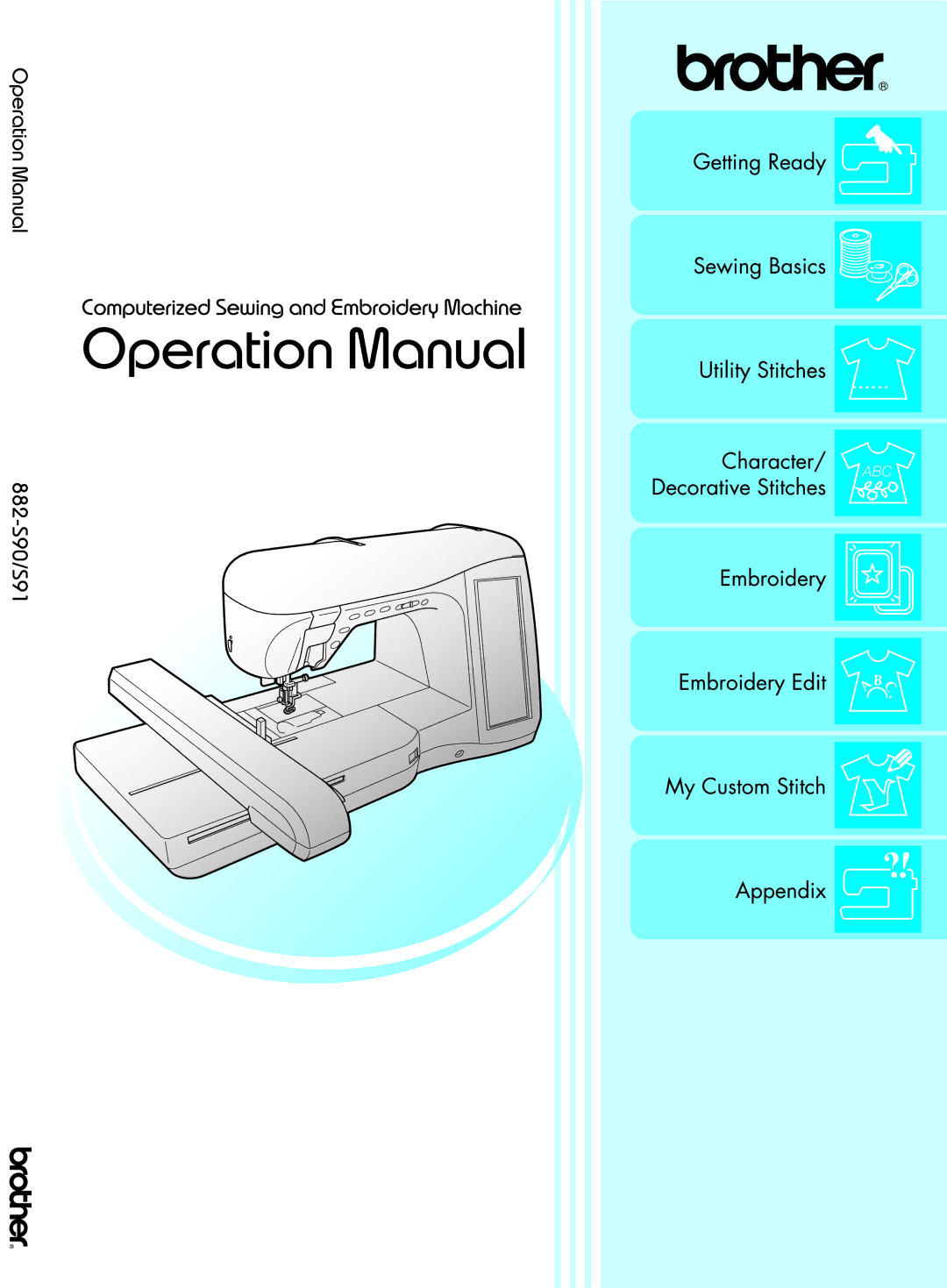 Brother 882-S90/S91 manual 