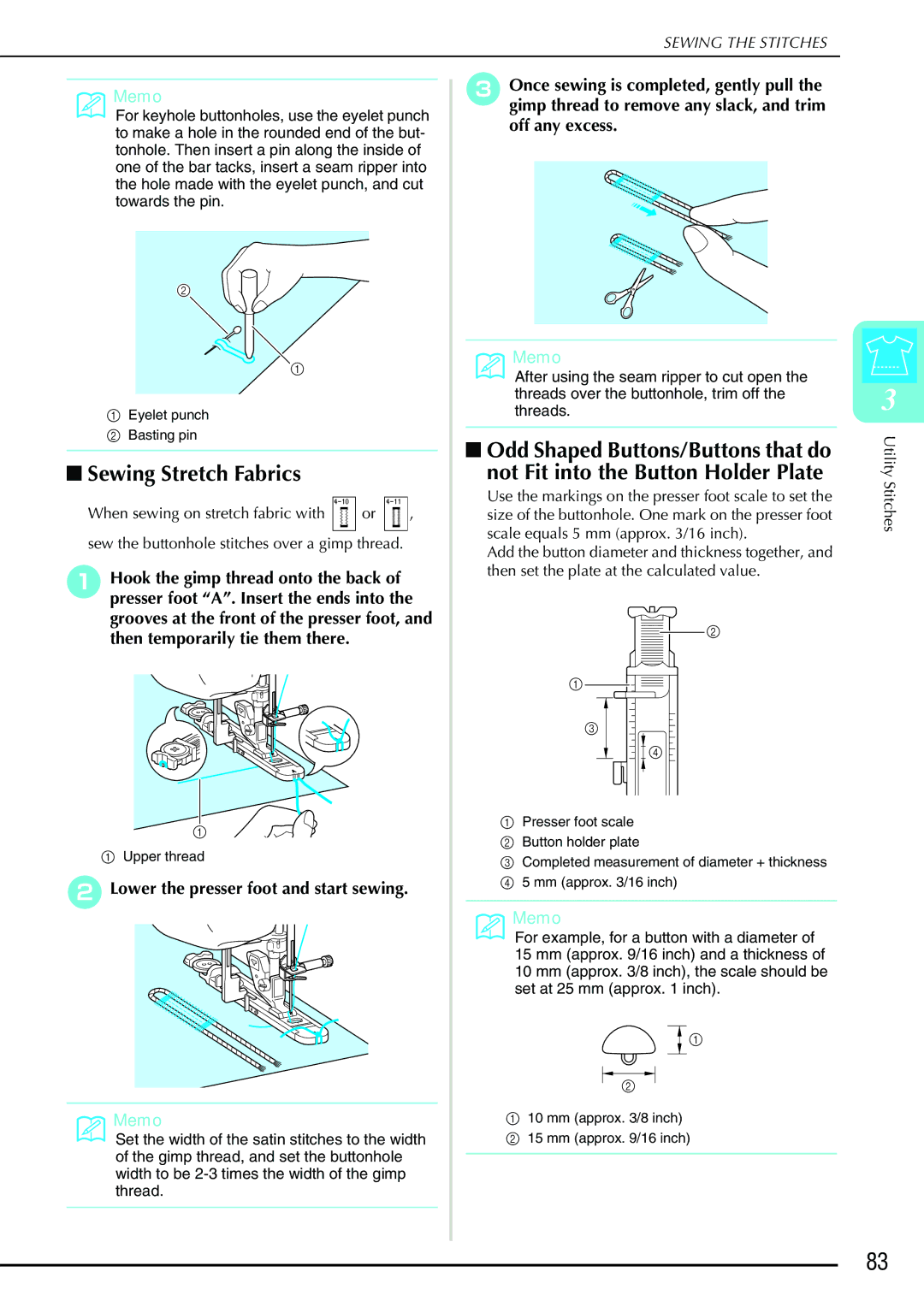 Brother 882-S90/S91 manual Sewing Stretch Fabrics, Lower the presser foot and start sewing 