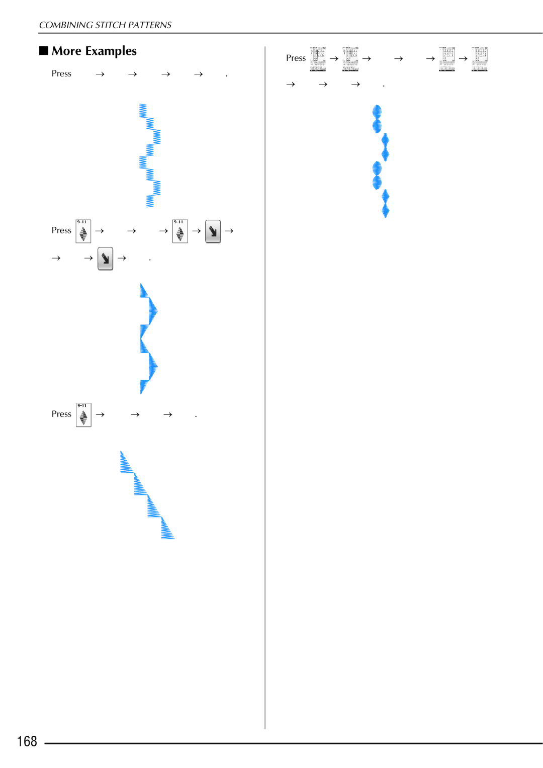 Brother 882-W01, 882-W02 operation manual 168, More Examples 