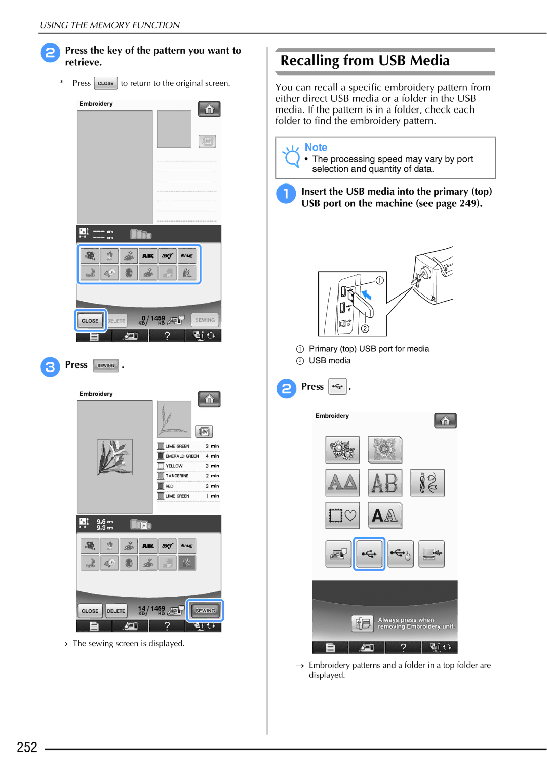 Brother 882-W01, 882-W02 operation manual 252, CPress 