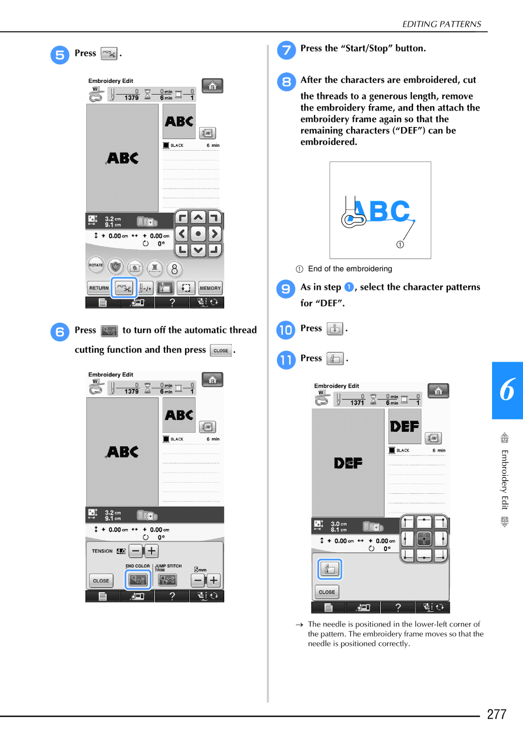 Brother 882-W02, 882-W01 operation manual 277 