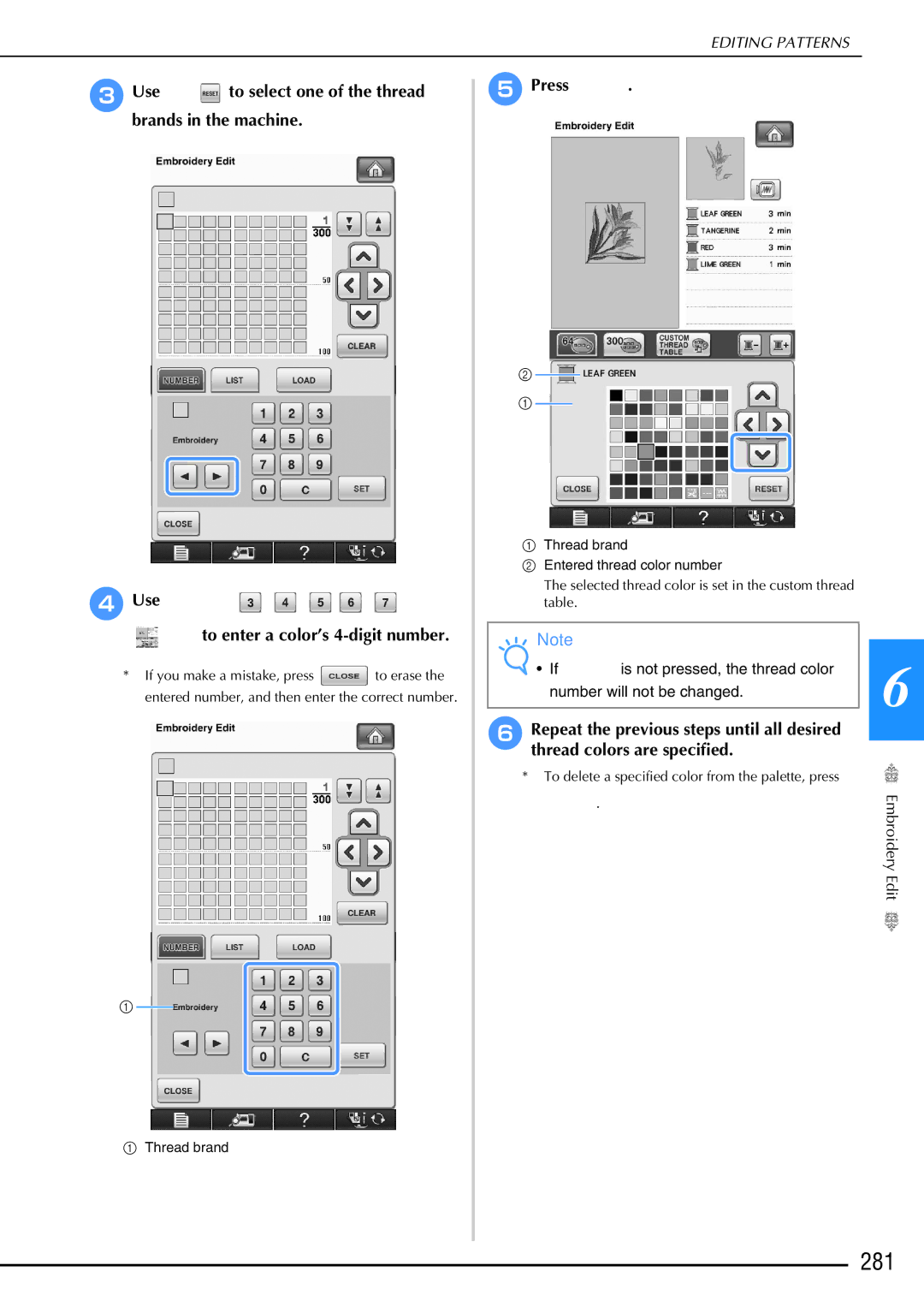 Brother 882-W02, 882-W01 operation manual 281, EPress 