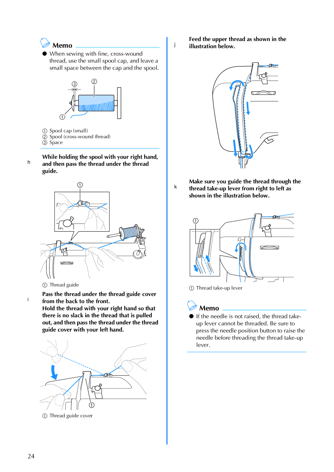 Brother 885-V60 appendix Thread take-up lever 