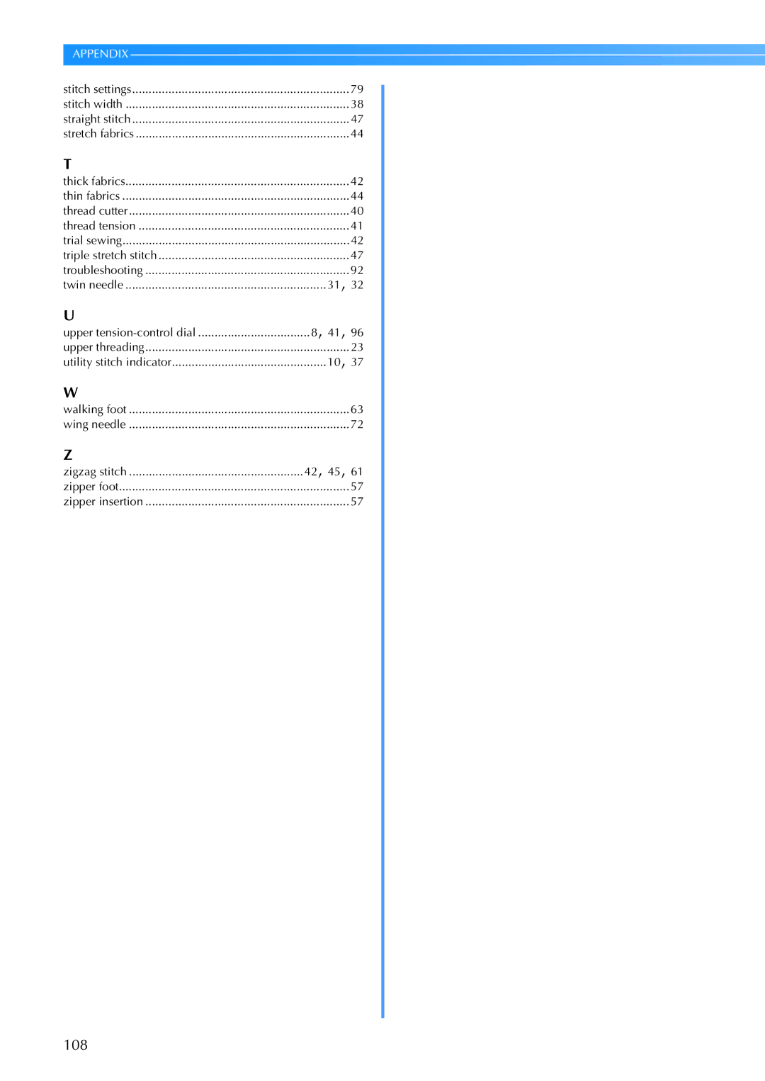 Brother 885-V67 operation manual 108 