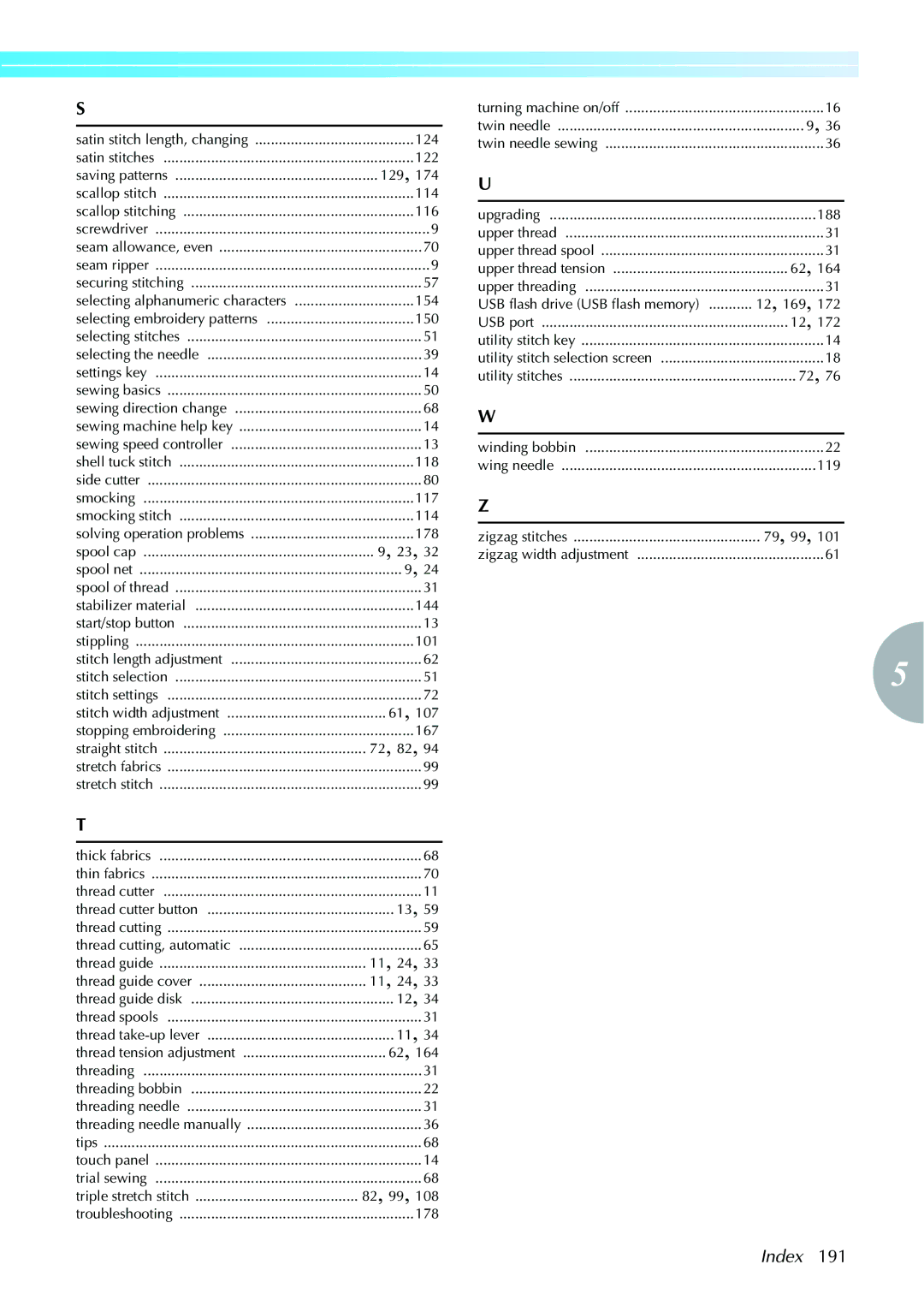 Brother 885V97, 885V95 operation manual 11, 24 