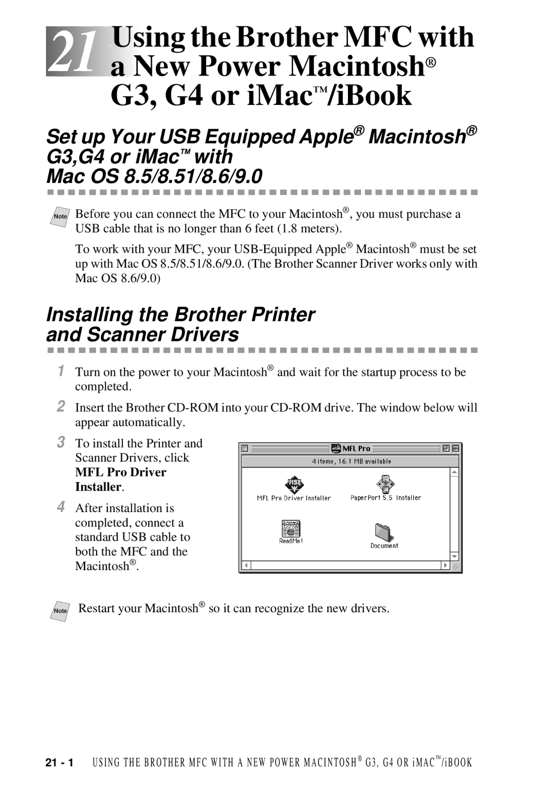 Brother 9200C owner manual Installing the Brother Printer Scanner Drivers, MFL Pro Driver Installer 