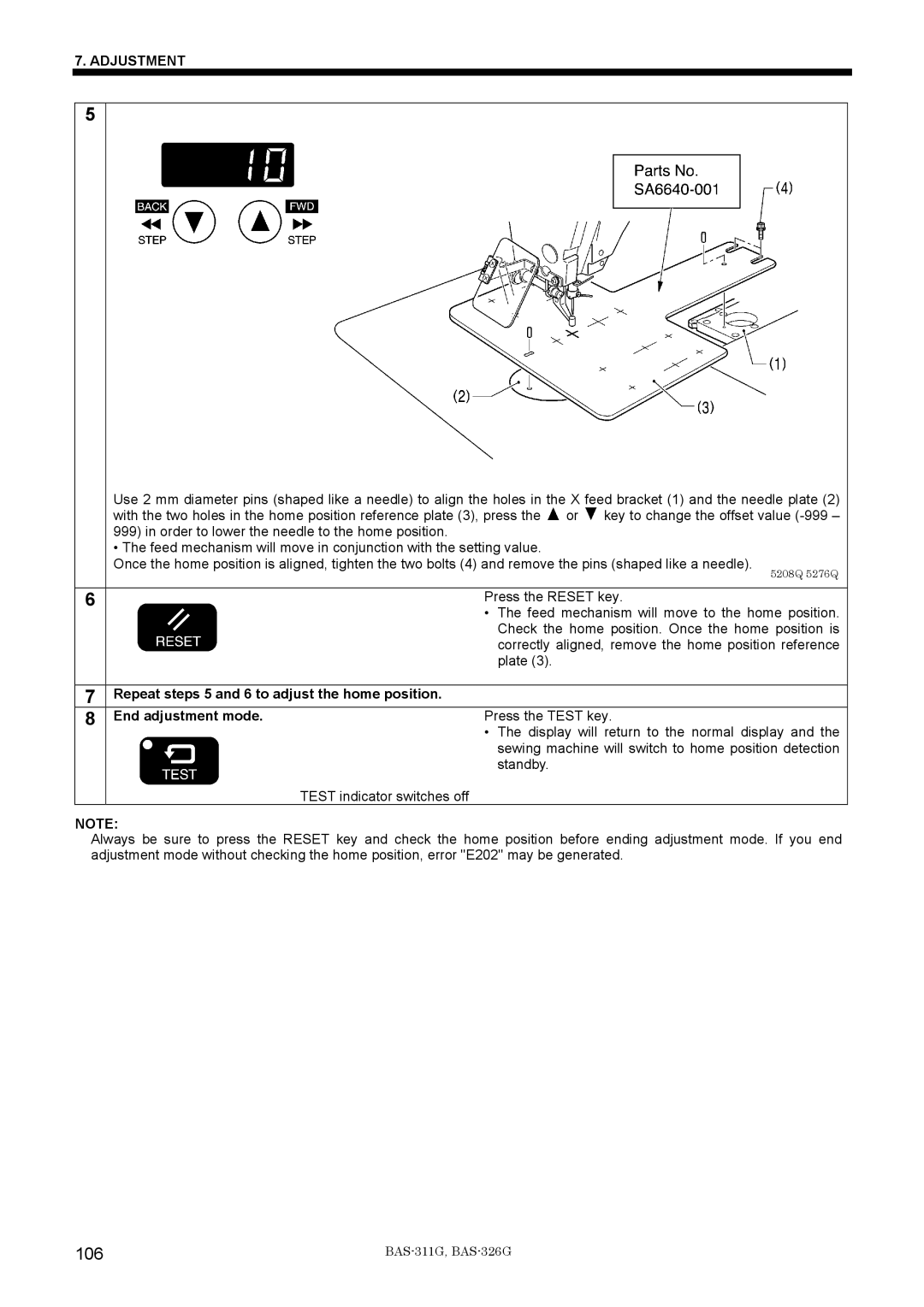 Brother BAS-311G service manual 106 