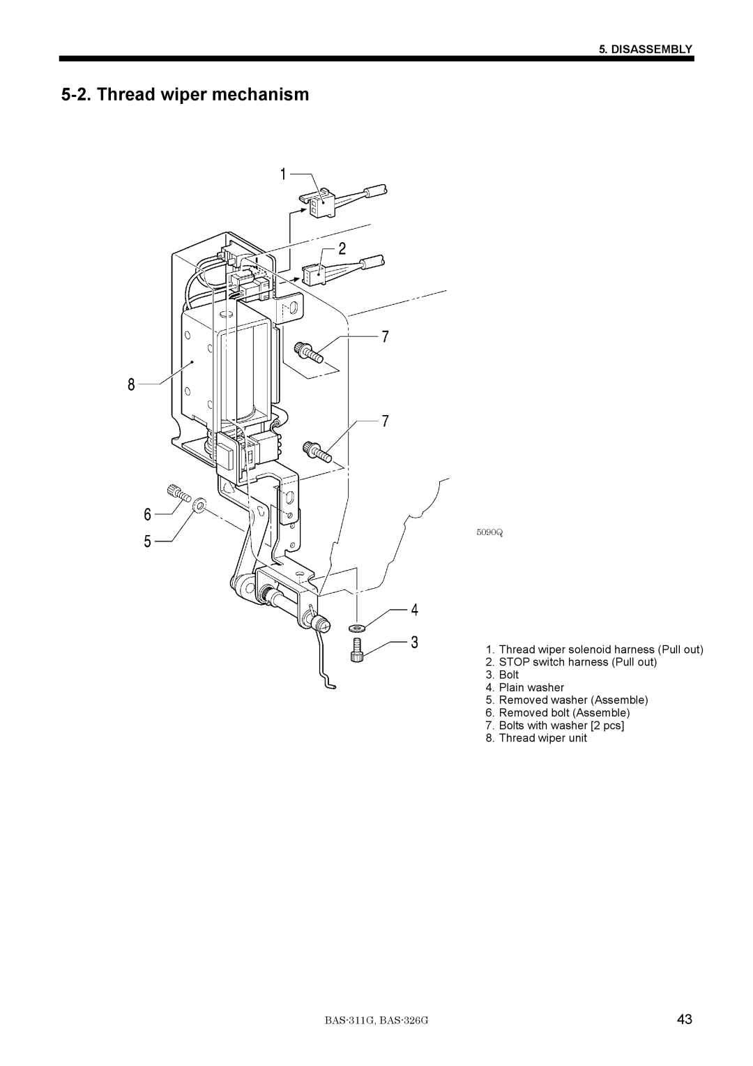 Brother BAS-311G service manual 5090Q 