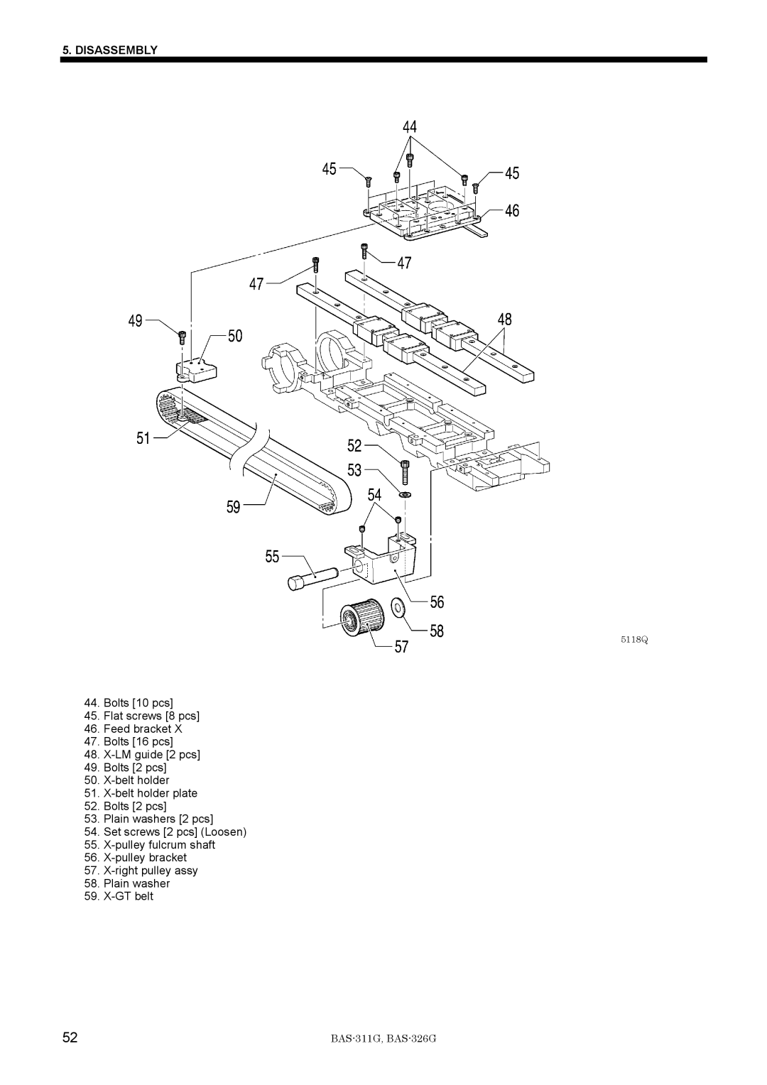 Brother BAS-311G service manual 5118Q 