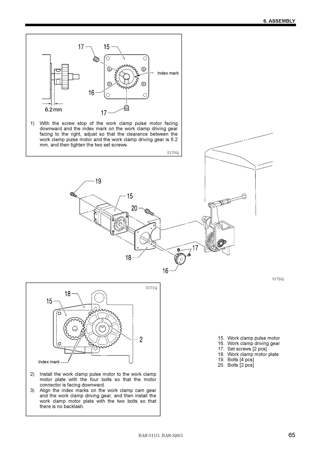 Brother BAS-311G service manual 5170Q 5171Q 