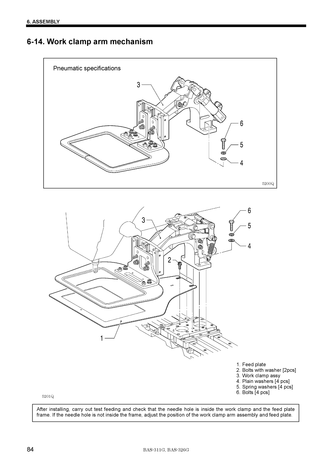 Brother BAS-311G service manual 5201Q 5200Q 