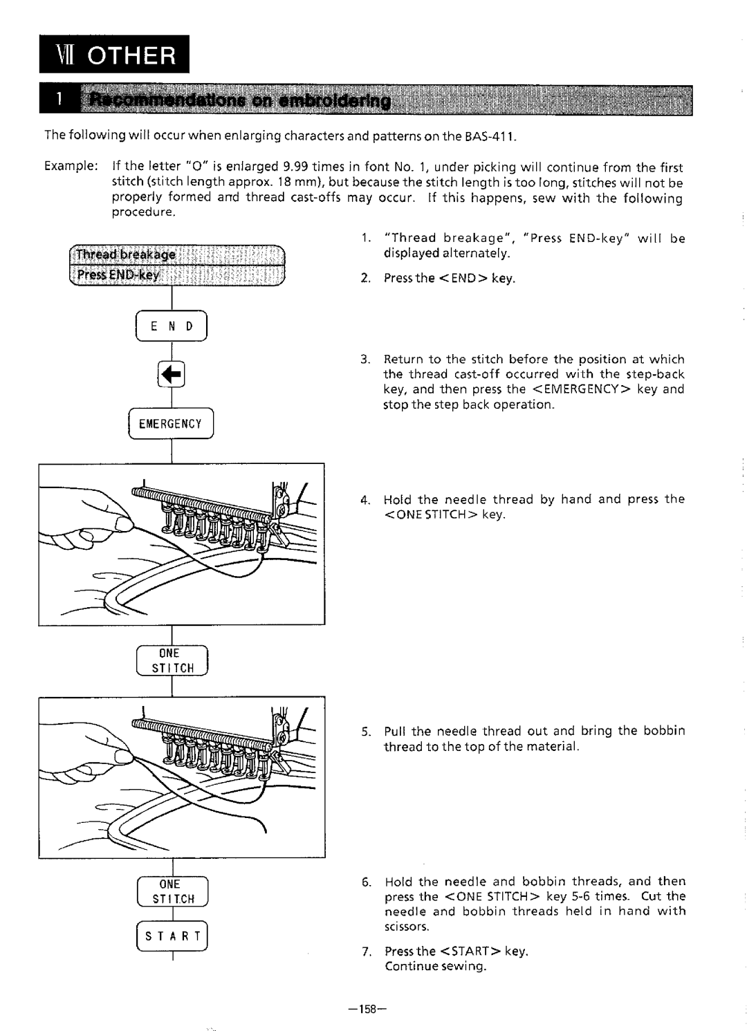 Brother BAS-411 manual 