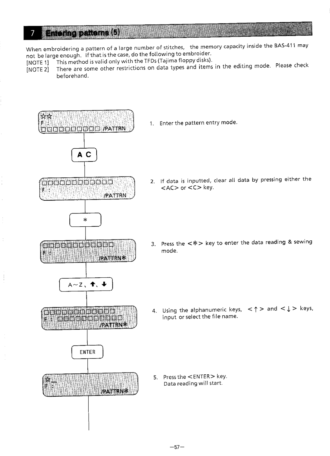 Brother BAS-411 manual 