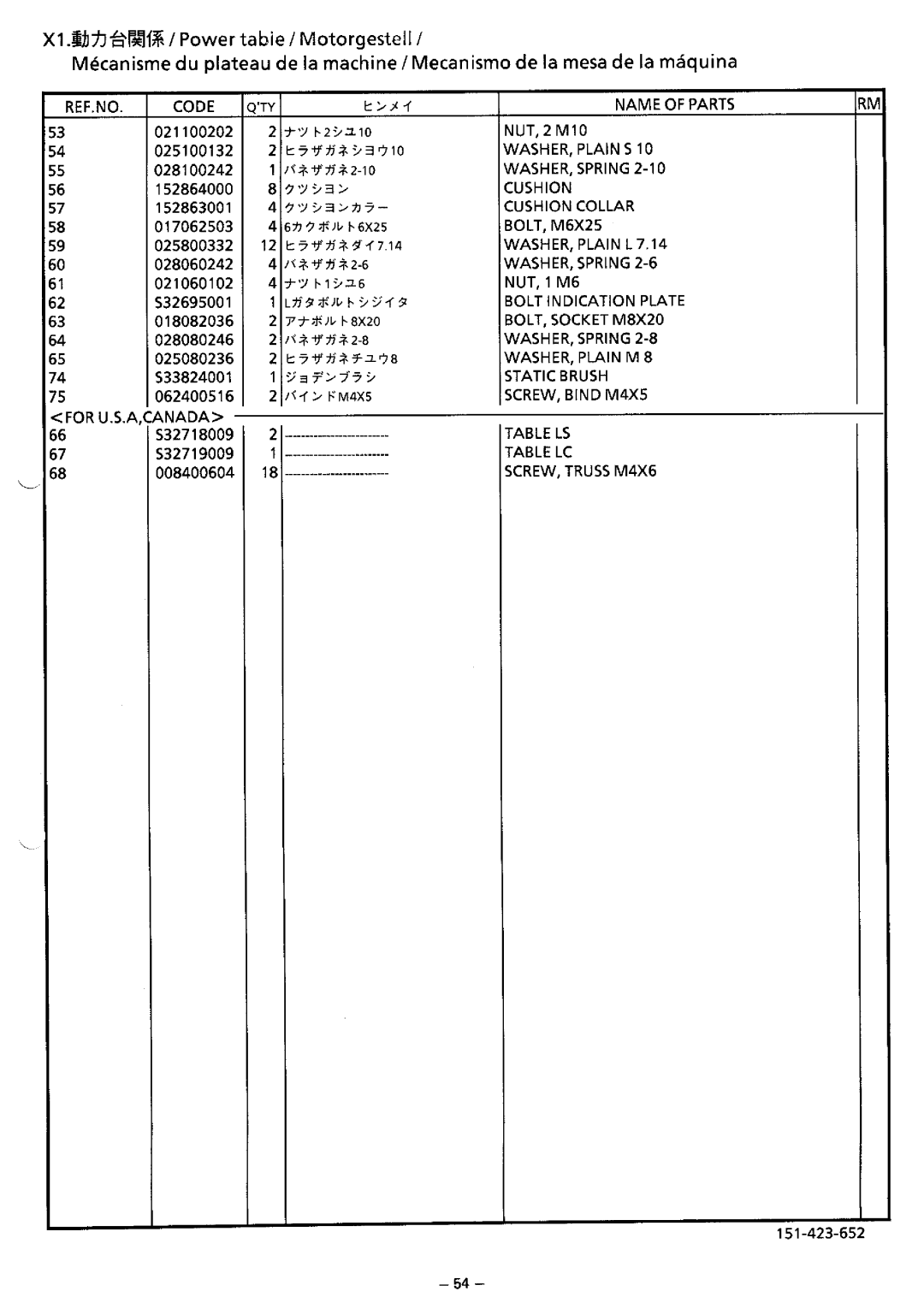 Brother BAS-423 manual 