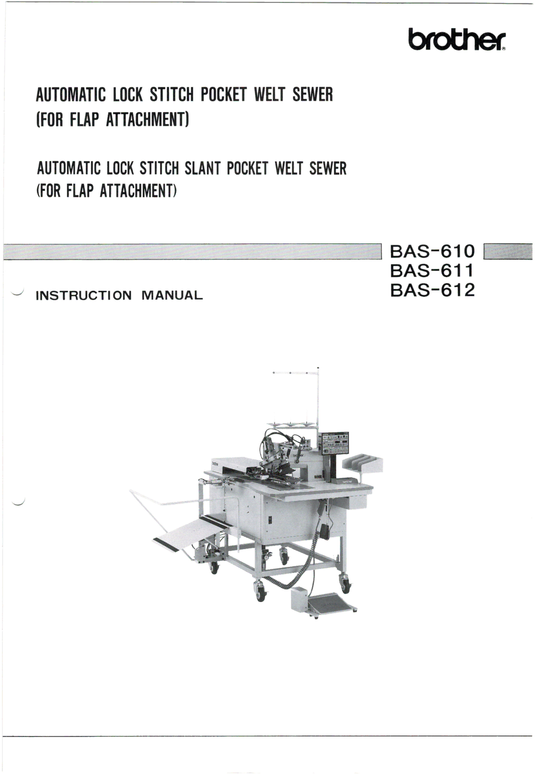 Brother BAS-610 manual 