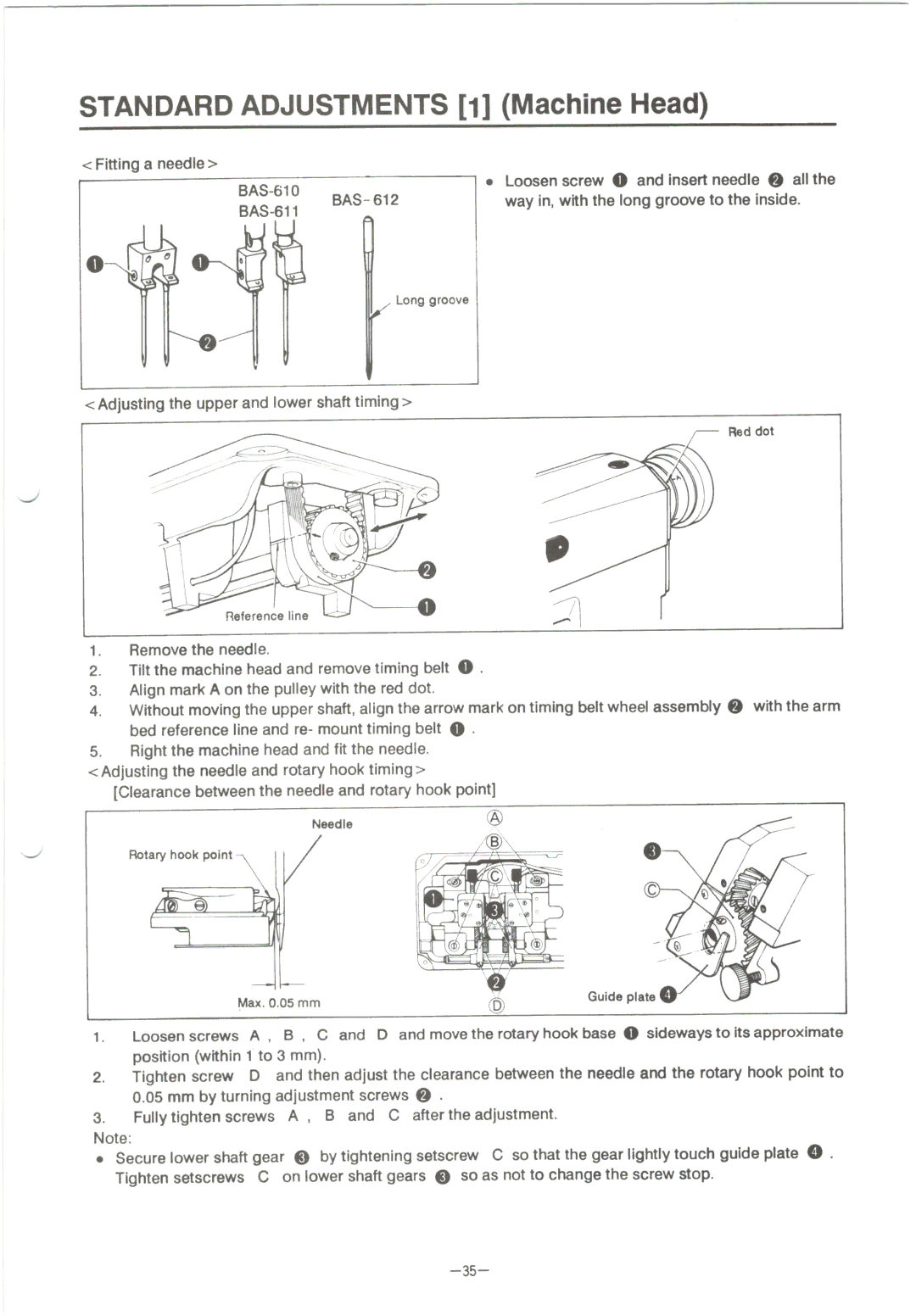 Brother BAS-610 manual 