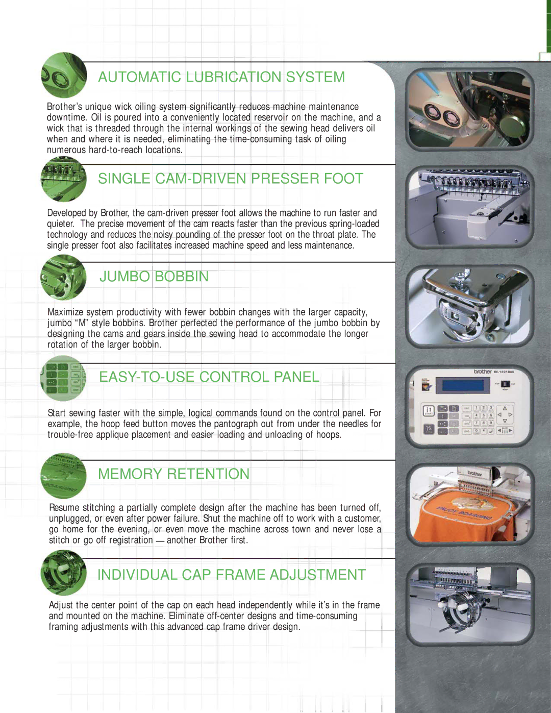 Brother BE-0901EAC, BE-1201BAC manual Automatic Lubrication System 