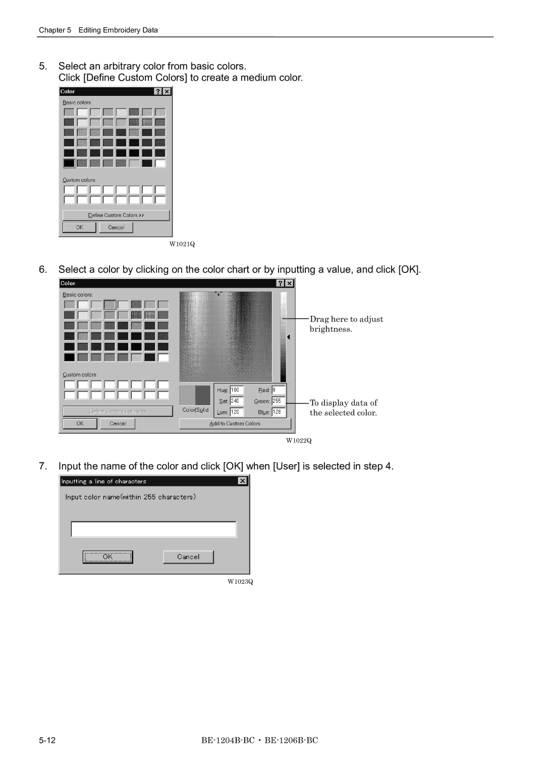 Brother BE-1204C-BC, BE-1206B-BC, BE-1204B-BC instruction manual W1021Q 