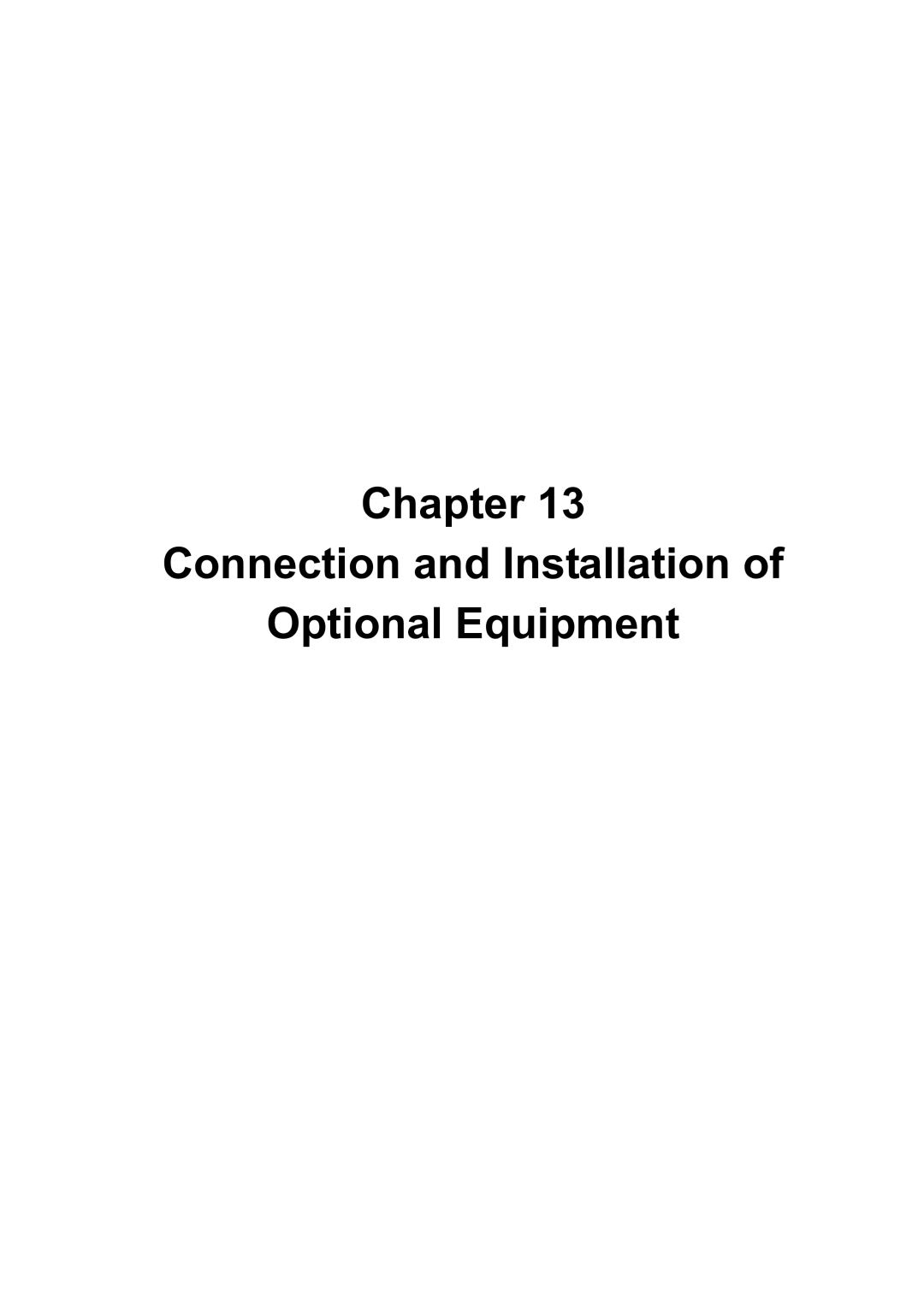 Brother BE-1204C-BC, BE-1206B-BC, BE-1204B-BC instruction manual Chapter Connection and Installation Optional Equipment 