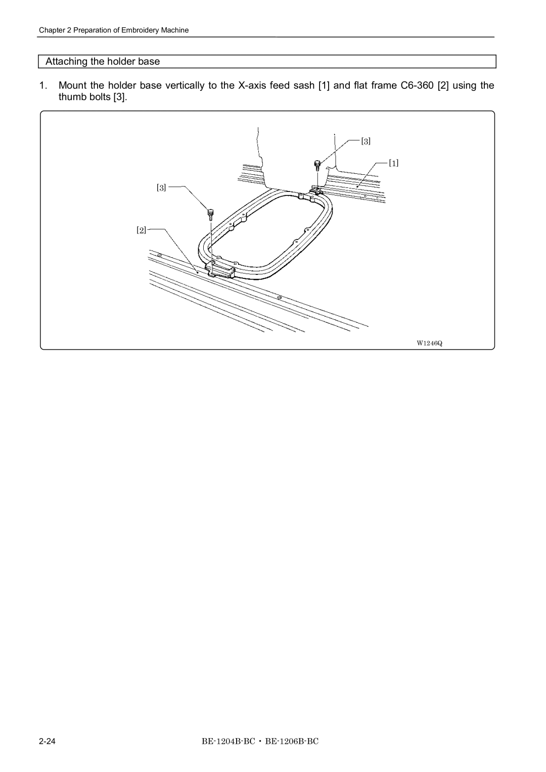 Brother BE-1204B-BC, BE-1206B-BC, BE-1204C-BC instruction manual W1246Q 