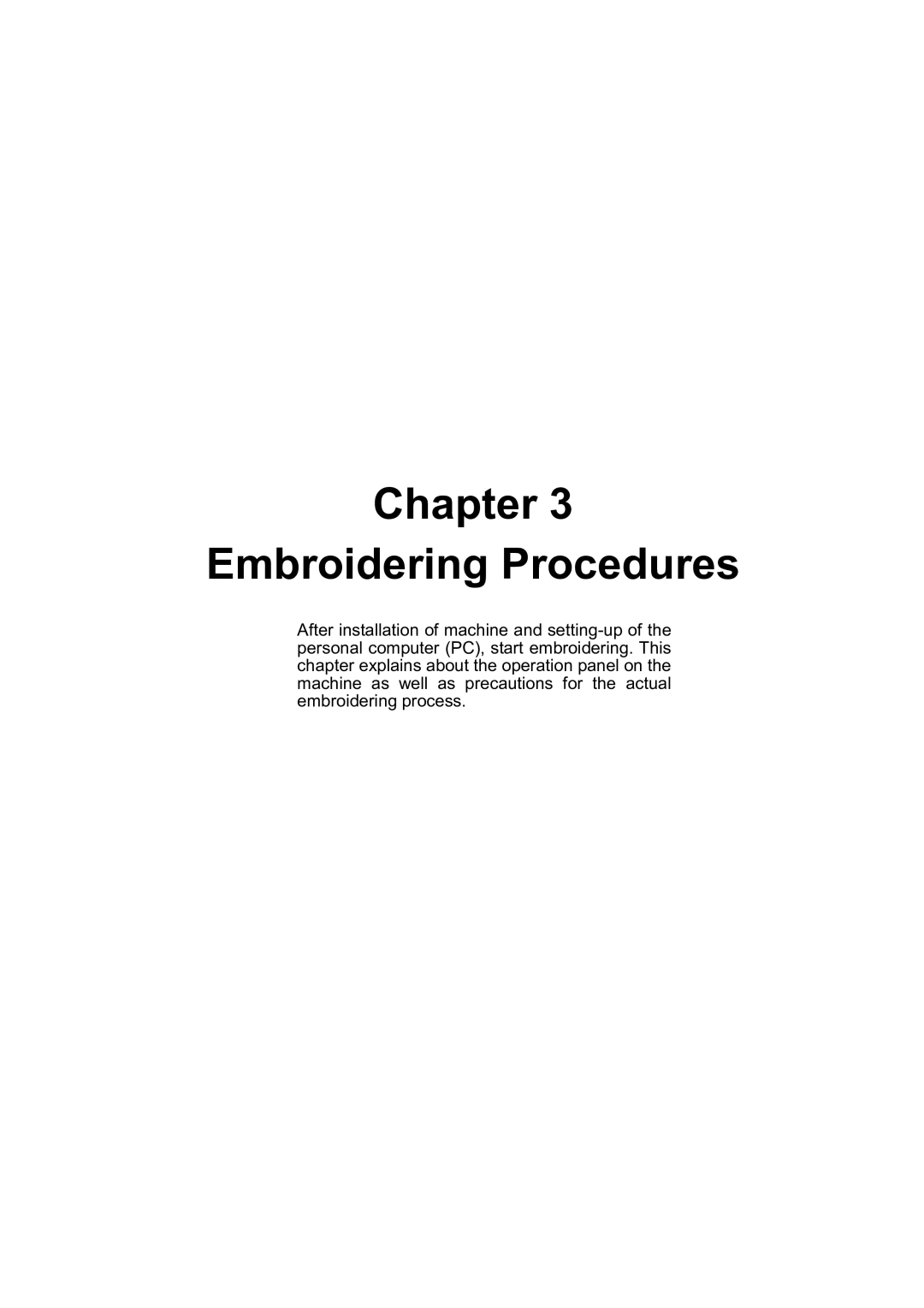 Brother BE-1206B-BC, BE-1204B-BC, BE-1204C-BC instruction manual Chapter Embroidering Procedures 