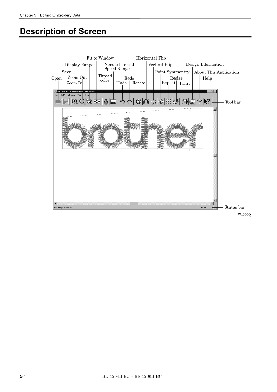 Brother BE-1206B-BC, BE-1204B-BC, BE-1204C-BC instruction manual Fit to Window 