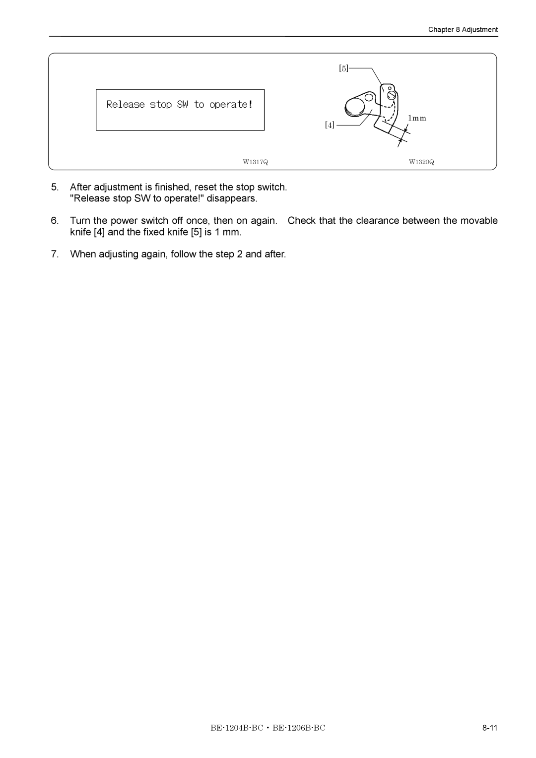 Brother BE-1204B-BC, BE-1206B-BC instruction manual W1317Q W1320Q 