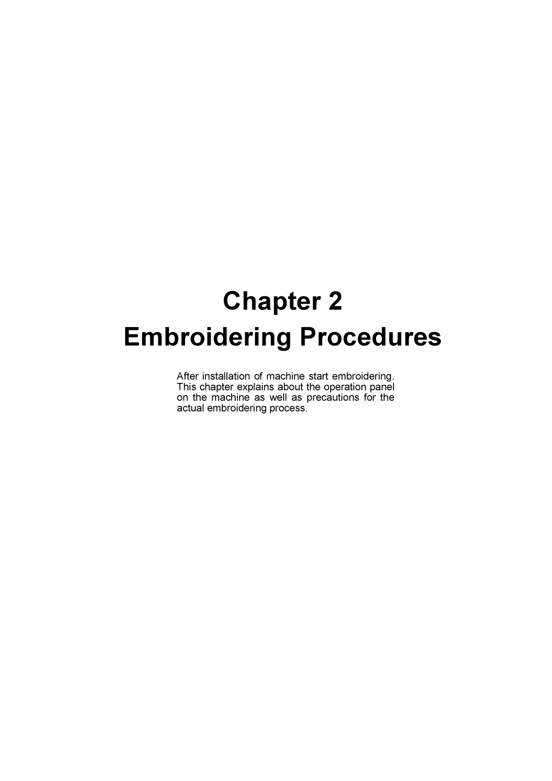 Brother BE-1204B-BC, BE-1206B-BC instruction manual Chapter Embroidering Procedures 