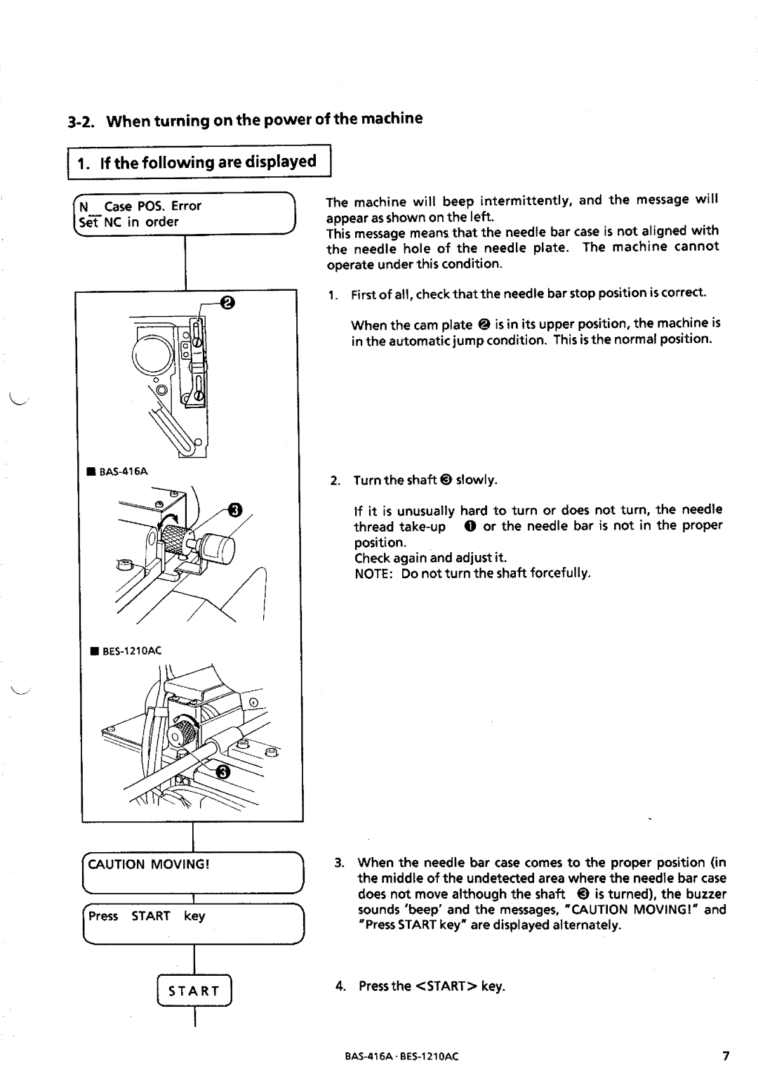 Brother BES-1210AC manual 