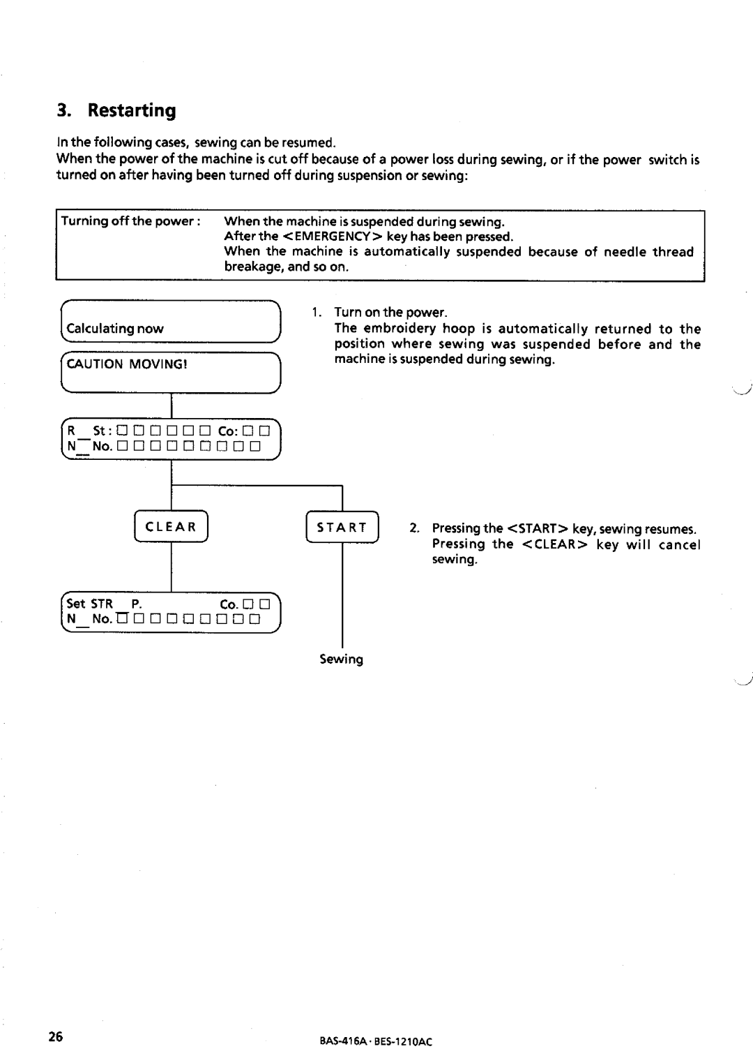 Brother BES-1210AC manual 