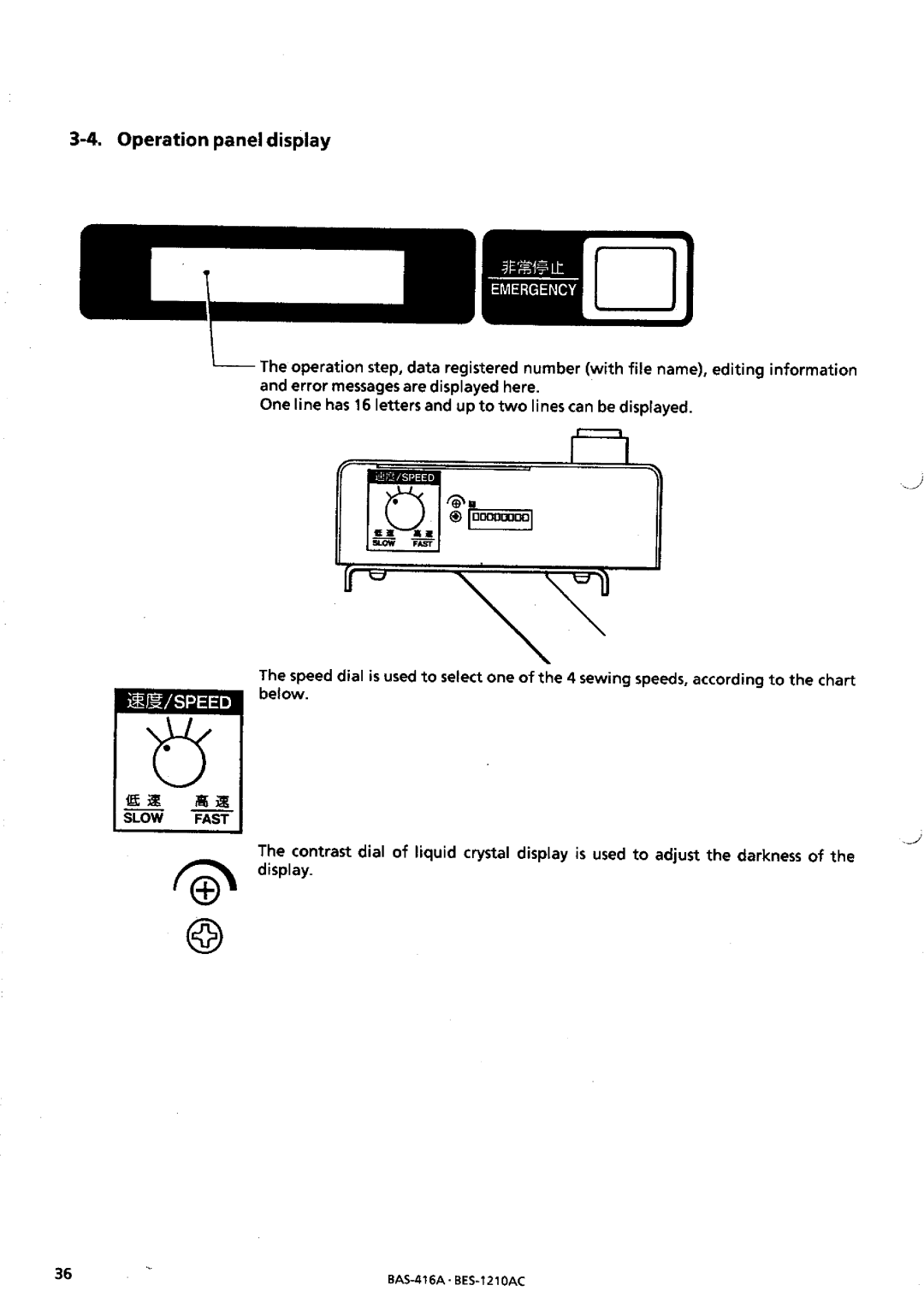 Brother BES-1210AC manual 