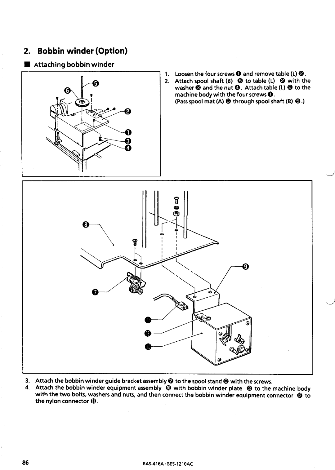 Brother BES-1210AC manual 