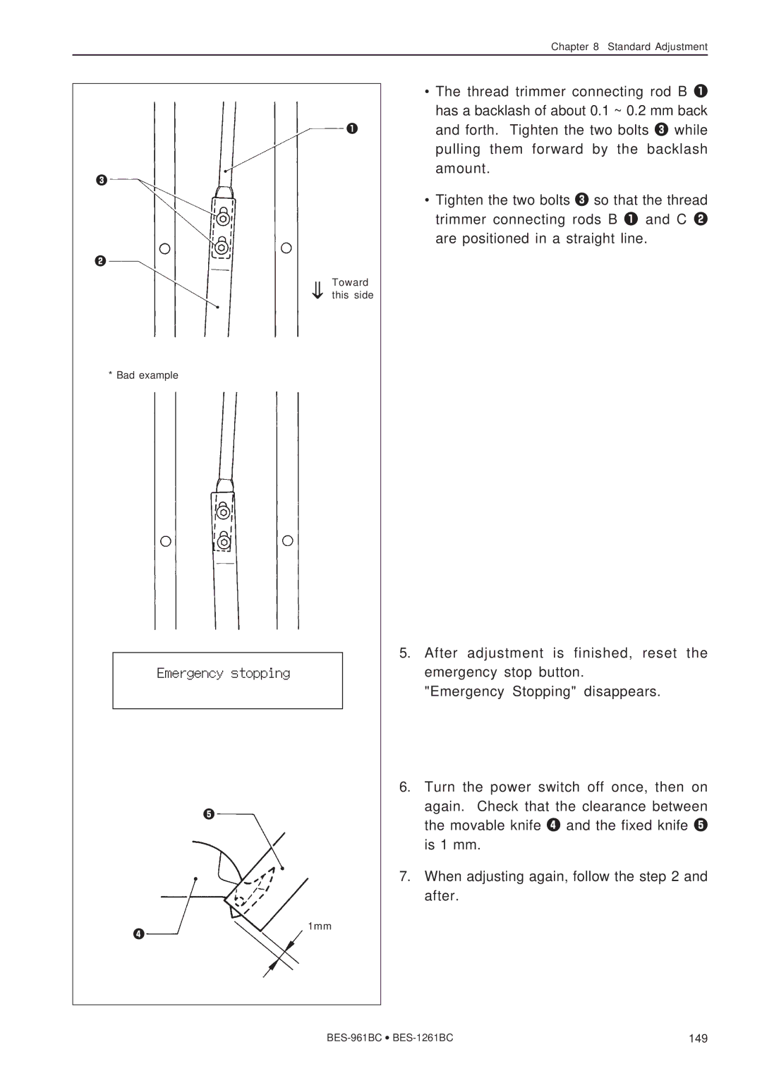 Brother BES-961BC, BES-1261BC instruction manual 149 