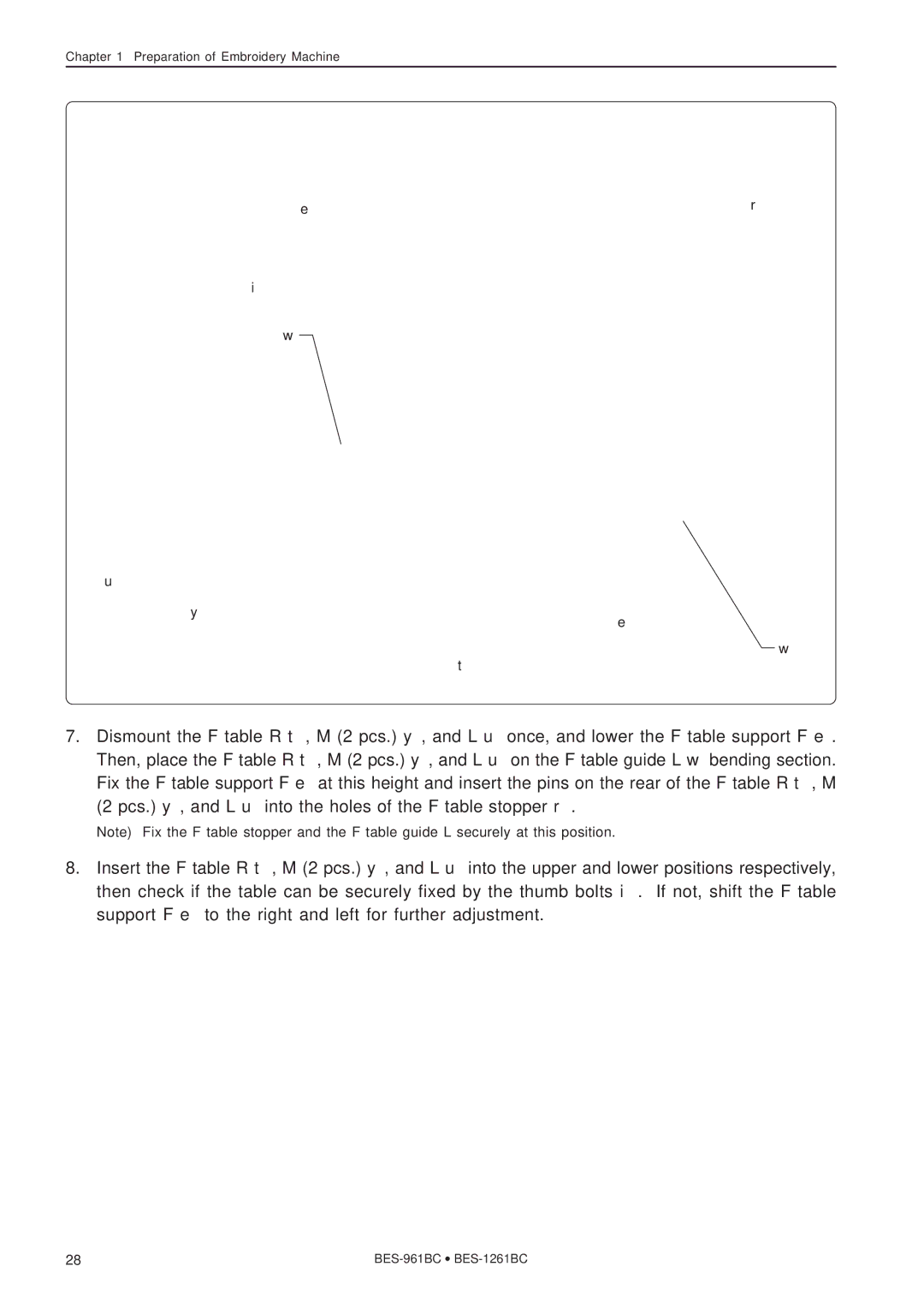 Brother BES-1261BC, BES-961BC instruction manual Preparation of Embroidery Machine 