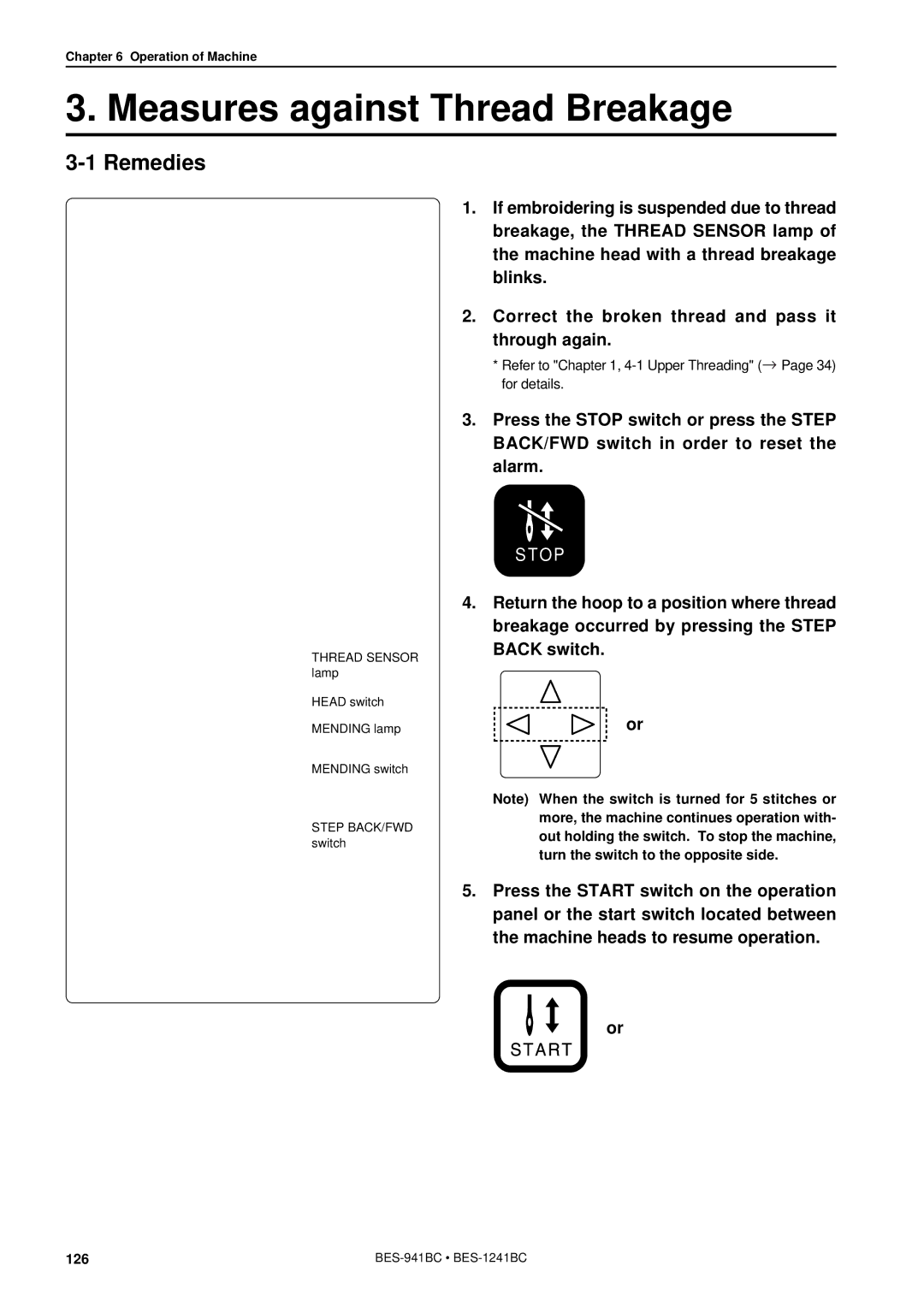 Brother BES-941BC instruction manual Measures against Thread Breakage, Remedies 