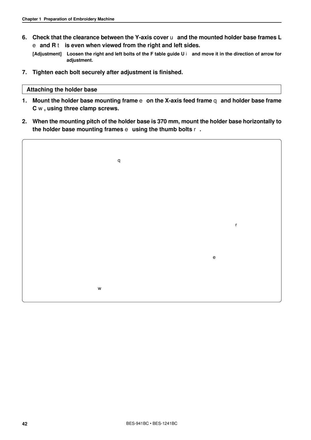 Brother BES-941BC instruction manual Preparation of Embroidery Machine 